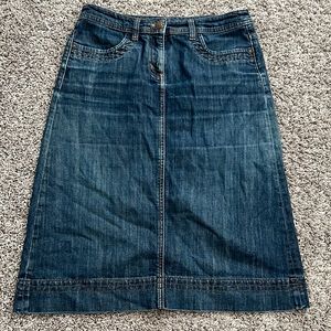 Boden Midi Denim Skirt